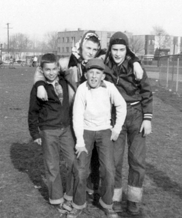 Four at Pierce Field - 1950? photo