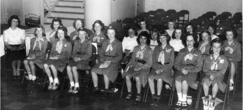 Girl Scout Cooking School - 1950 photo